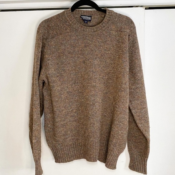 Retro Land’s End Sweater 100% Shetland wool - Picture 3 of 5